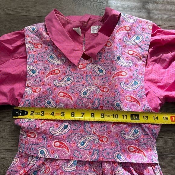 Vintage Jane Schaffhausen Belle France Floral Dress - Saks Fifth Ave Tag Size 4 - Picture 6 of 10